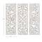 36" White Distressed Wood Traditional Wall Decor, 3ct.